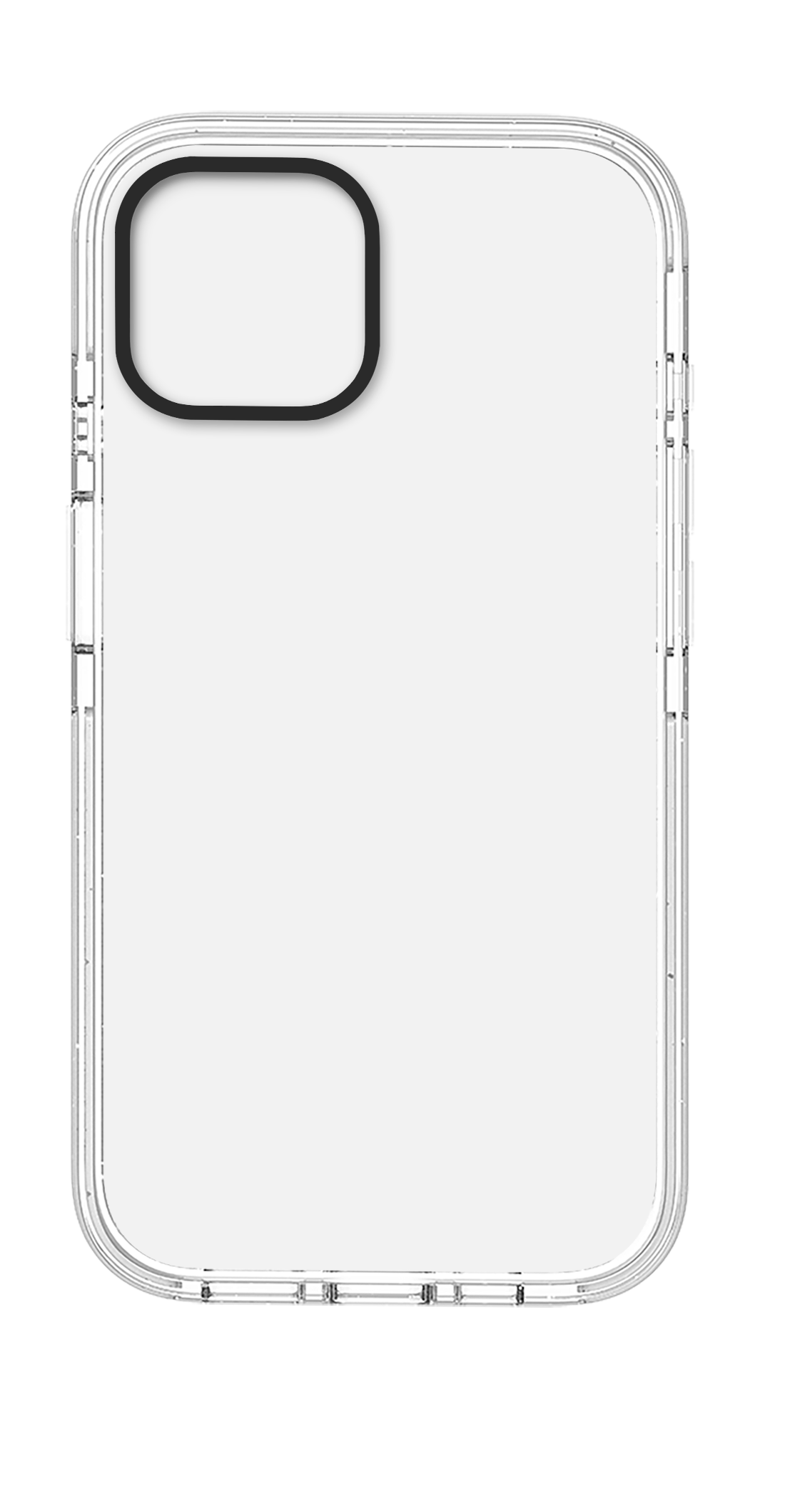 Blank iPhone 13 impact phone case product base for a customizable Pixvoices phone case.