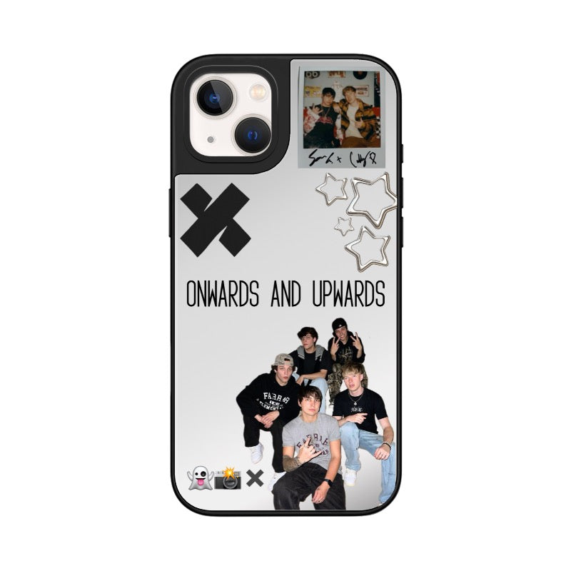 Custom Boy Band Inspired “Onwards and Upwards” Phone Case – Aesthetic Group Photo Collage [1262]