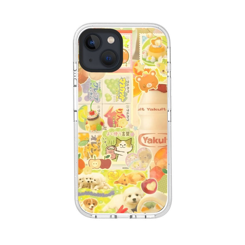 Yakult Phone Case Kawaii Sticker Collage editable Pixvoices design template