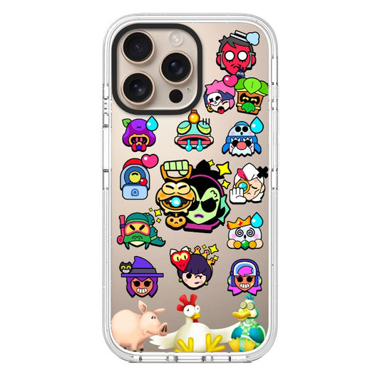 Brawl Stars Phone Case All Characters Sticker Pack editable Pixvoices design template