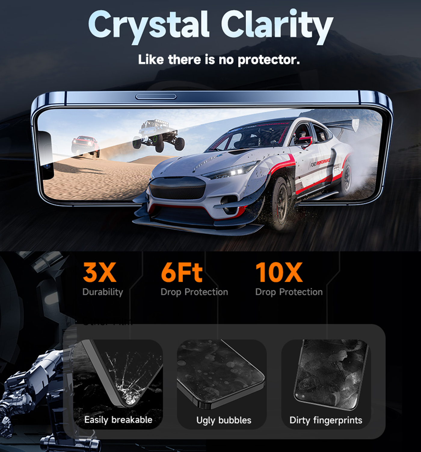 Clear Tempered Glass Screen Protector