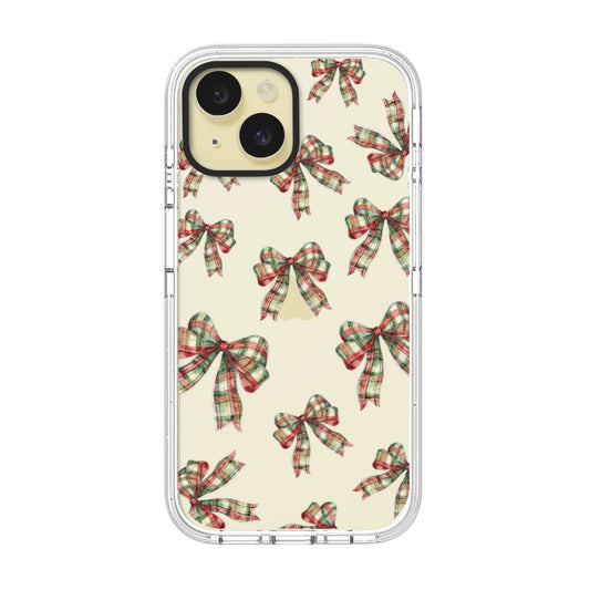 Phone Case Coquette Bows Vintage Plaid Pattern Template editable Pixvoices design template