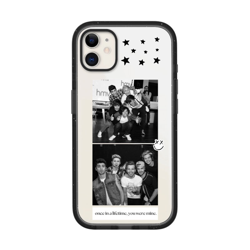 Custom One Direction Retro Phone Case – Black & White Nostalgia for 1D Fans [1294]