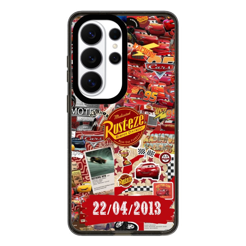 Lightning McQueen Cars Phone Case Ka-chow Rust-eze Collage editable Pixvoices design template