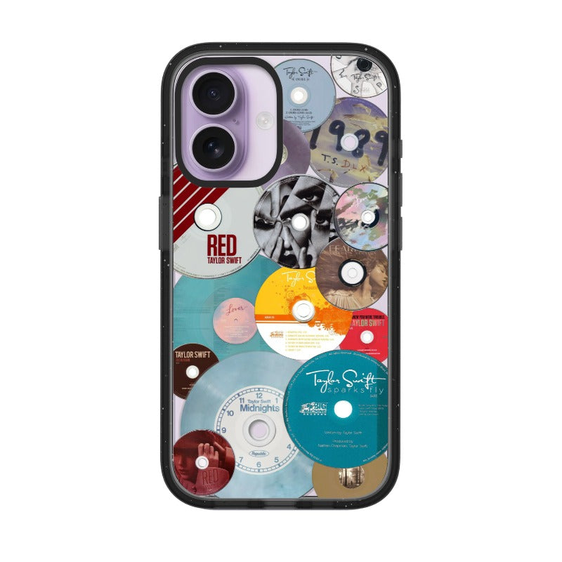 all albums CD collage editable Pixvoices phone case design template