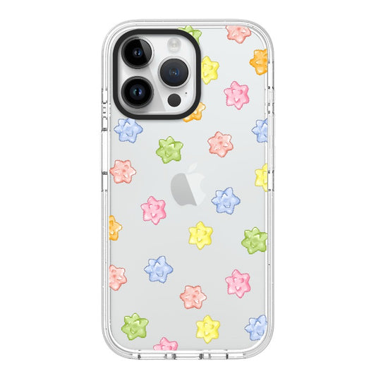 Jumino Customizable Candy Flower iPhone Case – Handcrafted Pastel Jelly Star Design