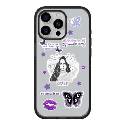 Custom Olivia Rodrigo Aesthetic Phone Case – Guts Era Purple Collage [1297]