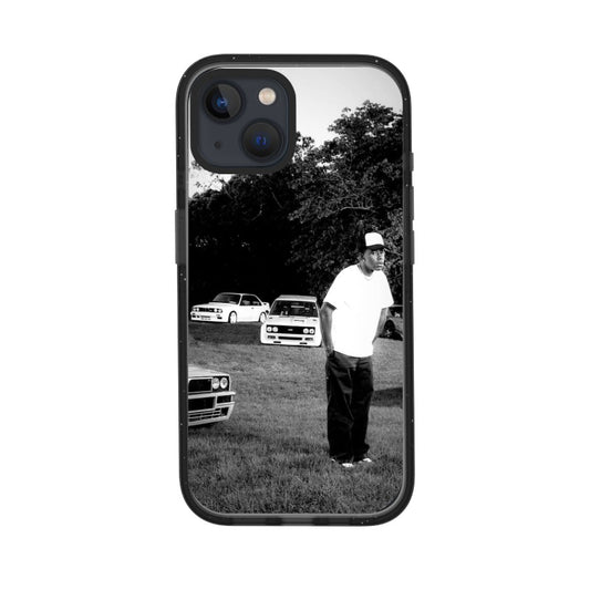 Vintage Car Phone Case Black White editable Pixvoices design template