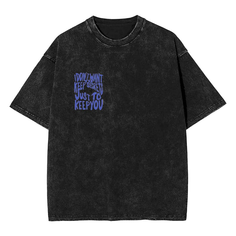 Custom "Keep You" Lyric Quote Vintage T-Shirt [1321]