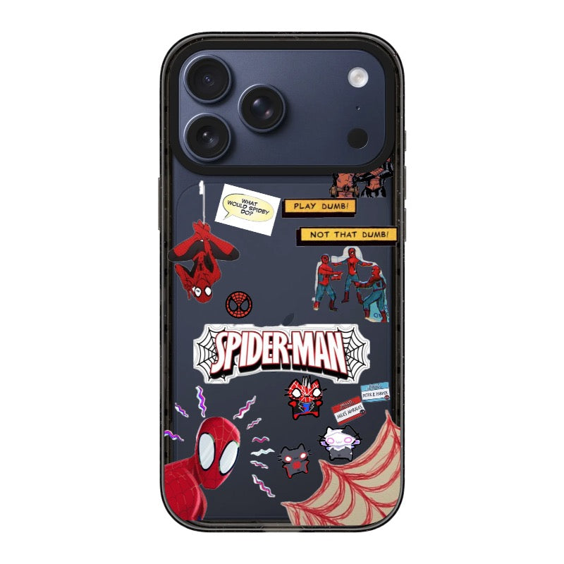 Spider-Man Phone Case Sticker Collage editable Pixvoices design template