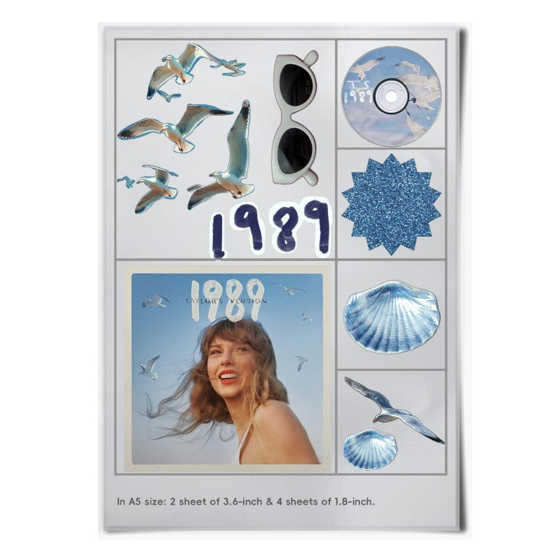 Customizable 1989 Blue Sky Aesthetic Stickers [1326]