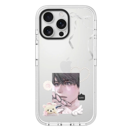 Customizable Anime Boy iPhone Case – Soft BL Fan Aesthetic with Transparent Kawaii Design