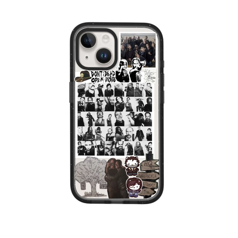 Phone Case The Walking Dead TWD Collage Grunge Template editable Pixvoices design template