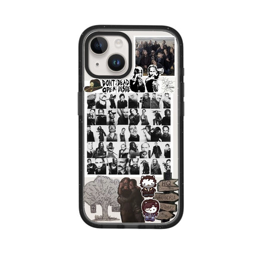 Phone Case The Walking Dead TWD Collage Grunge Template editable Pixvoices design template