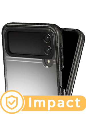 PixVoices material preview - Clear Black Galaxy Flip Case