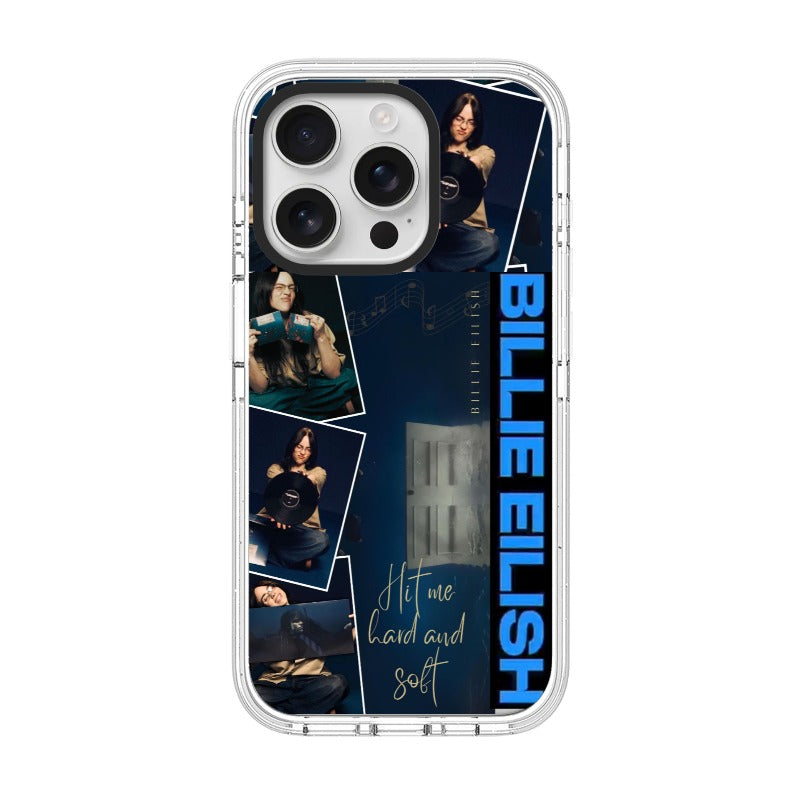 Billie blue collage editable Pixvoices phone case design template