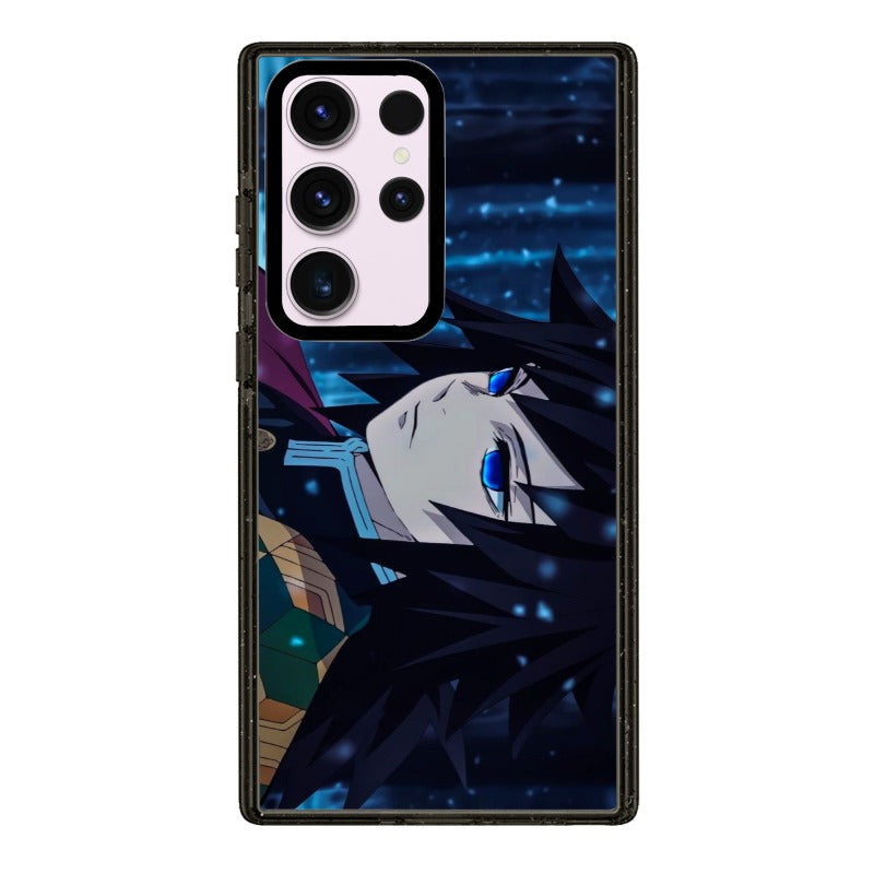Demon Slayer Giyu Tomioka Phone Case Water Hashira Dark Blue editable Pixvoices design template