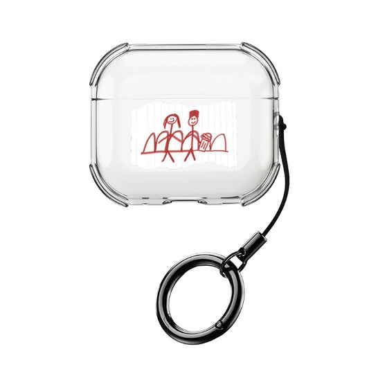 Stranger Things AirPods Case Max & Lucas Forever Drawing Cinema editable Pixvoices design template