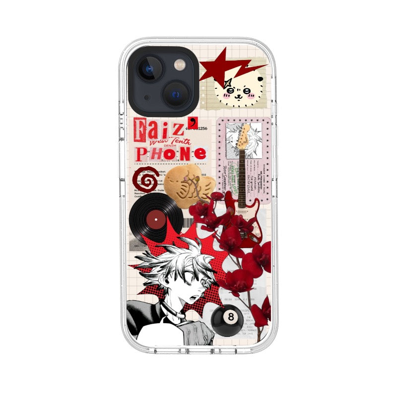 Persona 5 Phone Case Joker Retro Music Collage editable Pixvoices design template