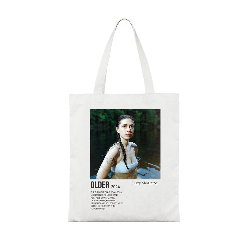 Custom Tote Bag - Lizzy Inspired Design, Older 2024 Album Aesthetic, Emotional Indie Style [1438]