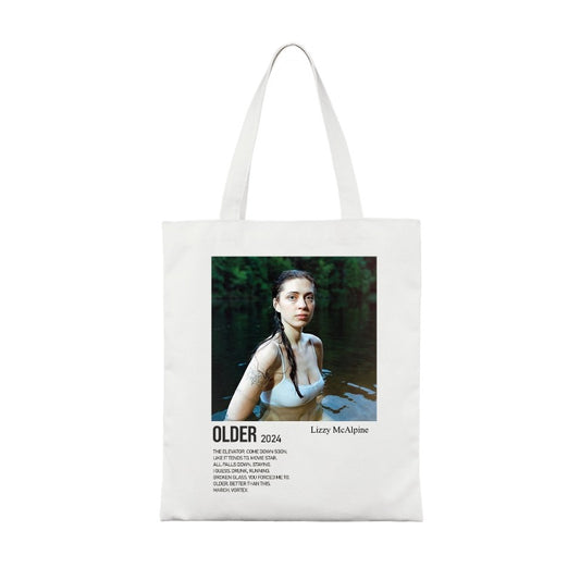 Custom Tote Bag - Lizzy Inspired Design, Older 2024 Album Aesthetic, Emotional Indie Style [1438]