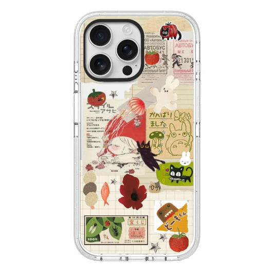 Custom Japanese Scrapbook Collage Case – Nostalgic Daily Life Aesthetic [1239]
