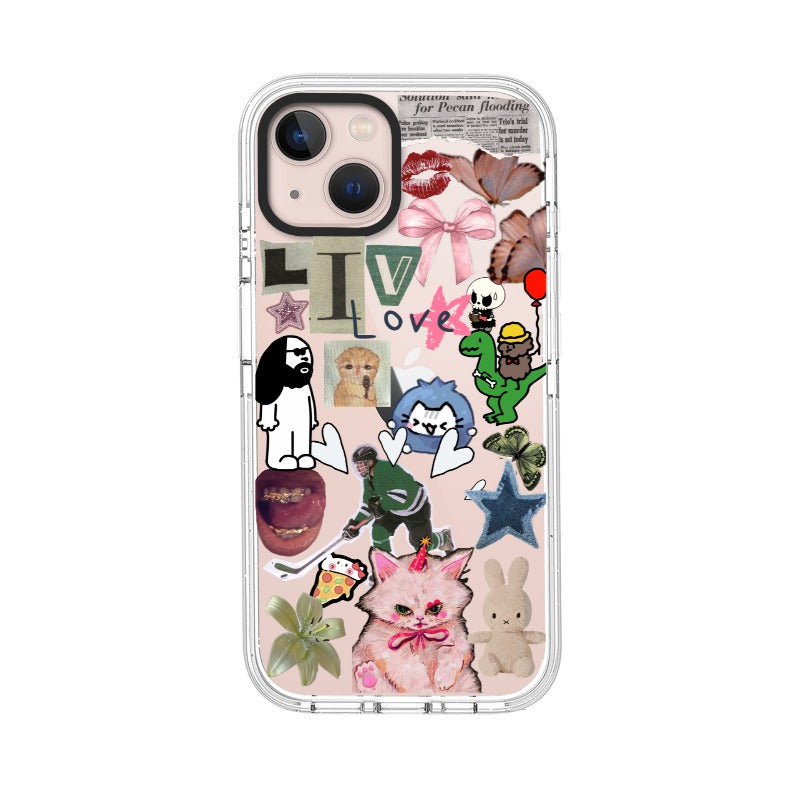 Coquette Meme Phone Case Liv Love Collage Funny Template editable Pixvoices design template