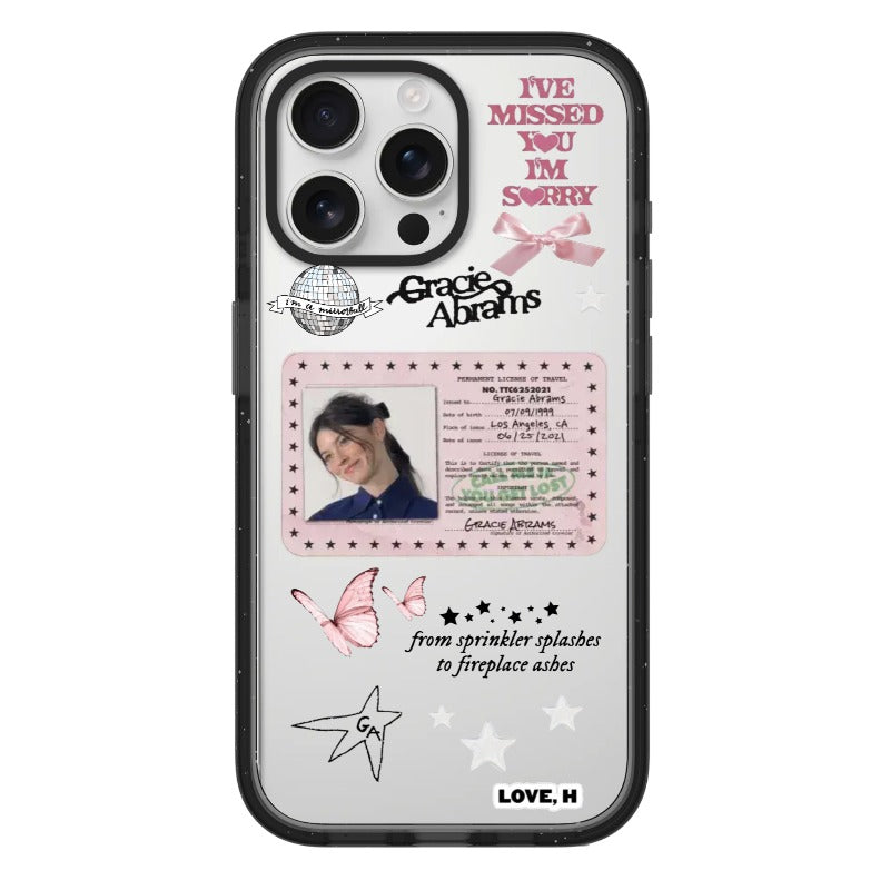 Custom Phone Case – Pink Memory Card & Soft Gaze [1367]