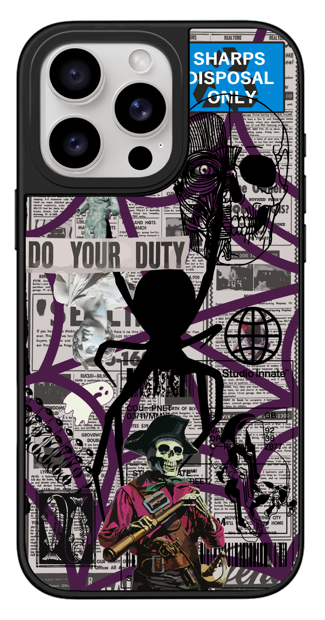 PixVoices rendered material preview - 4331 - Black Mirror Case