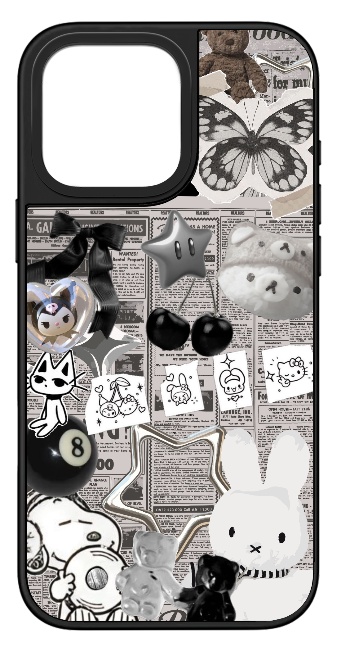 PixVoices rendered material preview - 1986 - Black Mirror Case