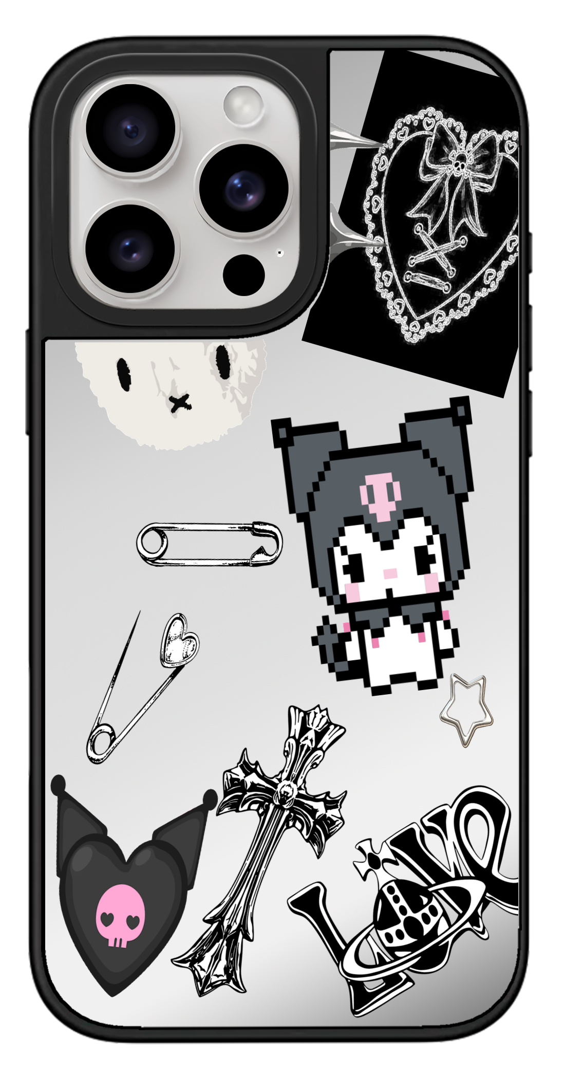 PixVoices rendered material preview - 2483 - Silver Mirror Case