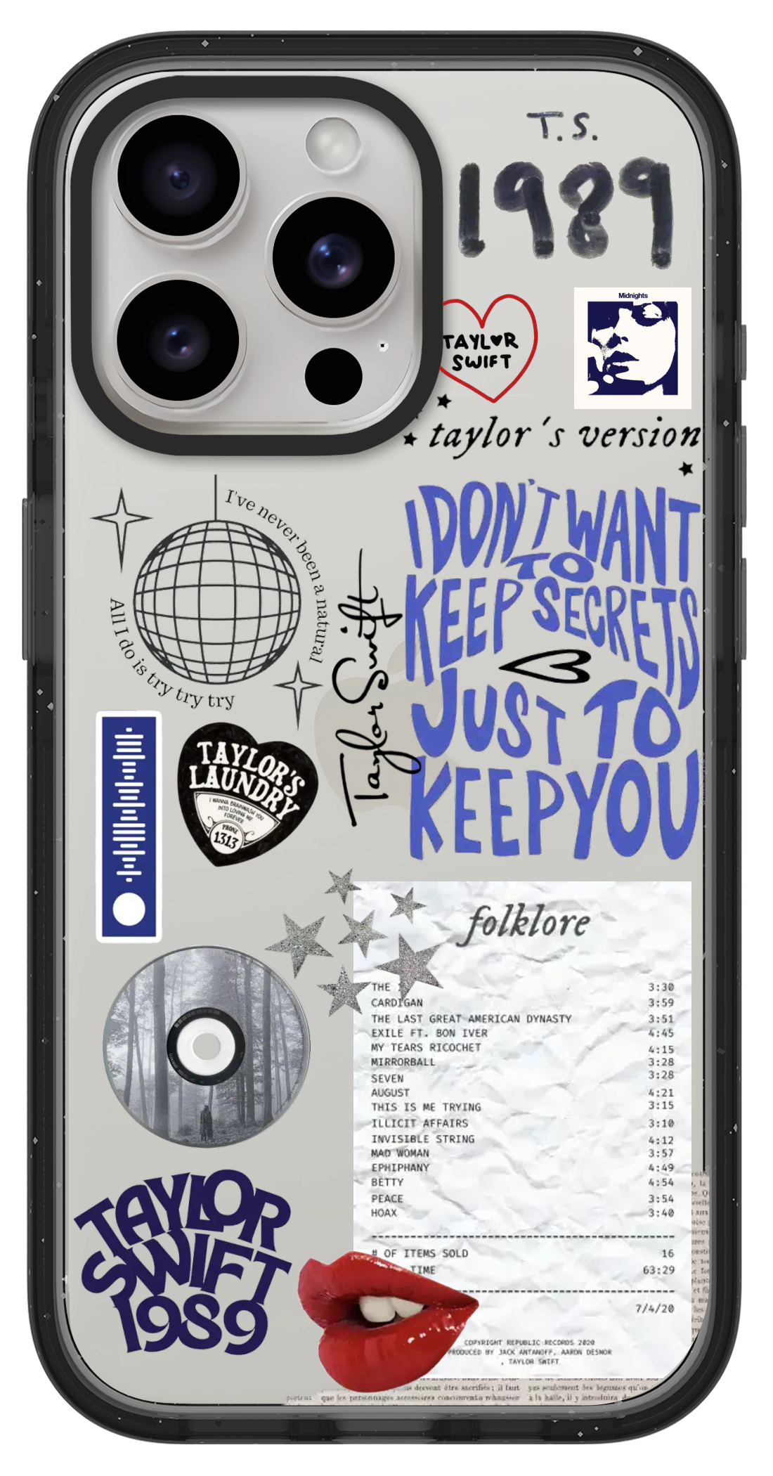 PixVoices rendered material preview - 927 - Clear Black Impact Case
