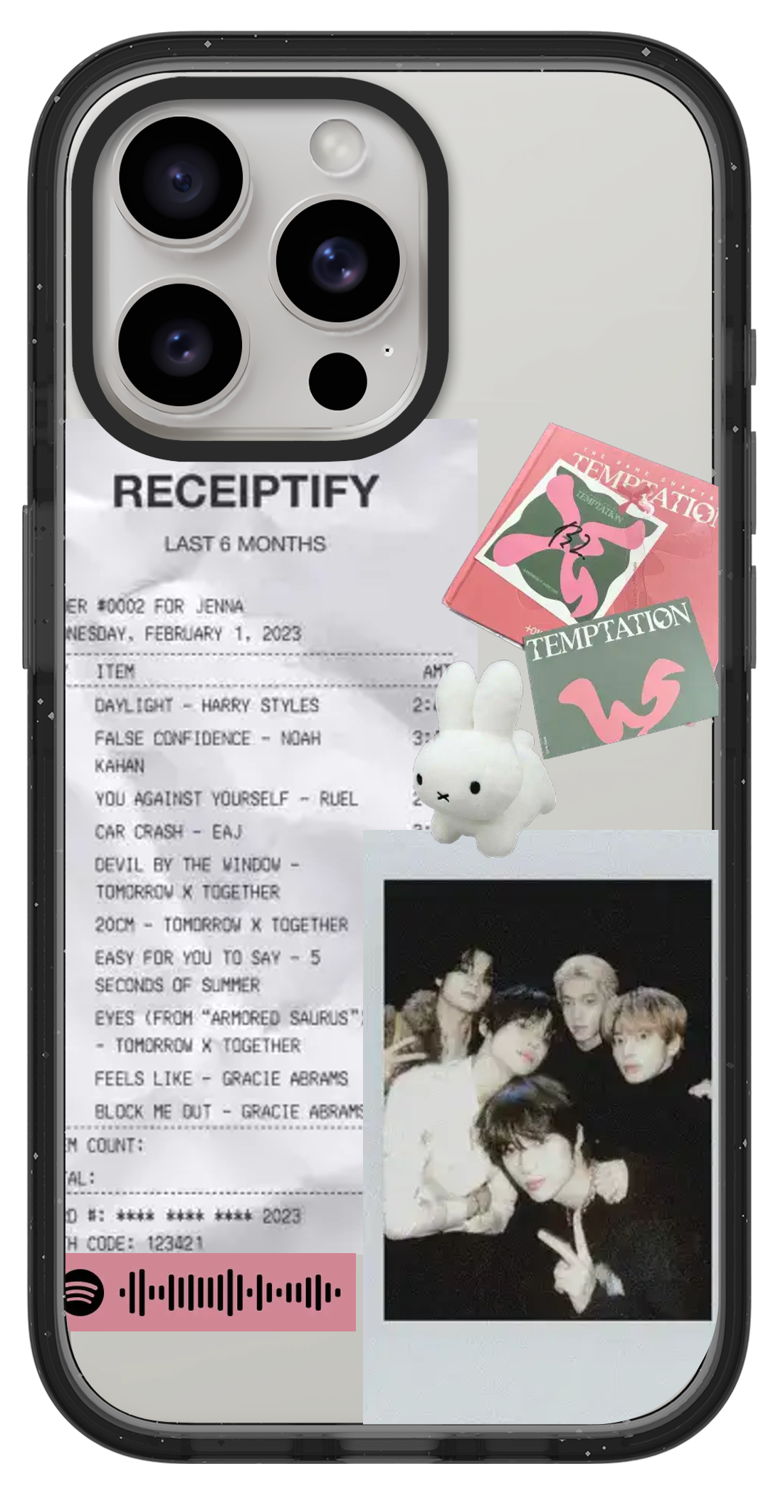 PixVoices rendered material preview - 970 - Clear Black Impact Case
