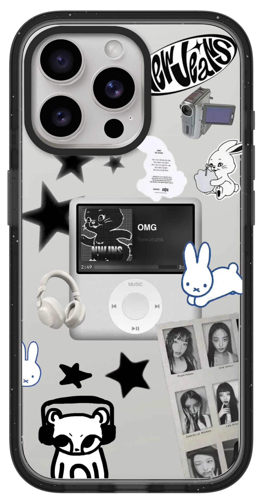 PixVoices rendered material preview - 971 - Clear Black Impact Case