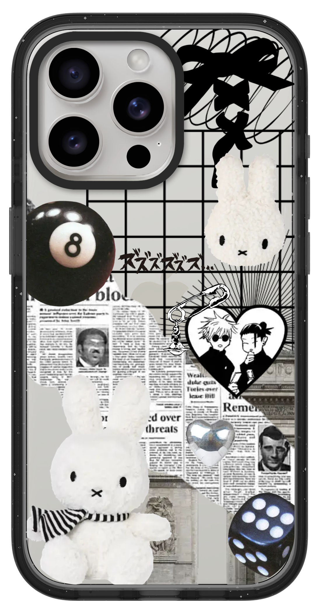 PixVoices rendered material preview - 2349 - Clear Black Impact Case