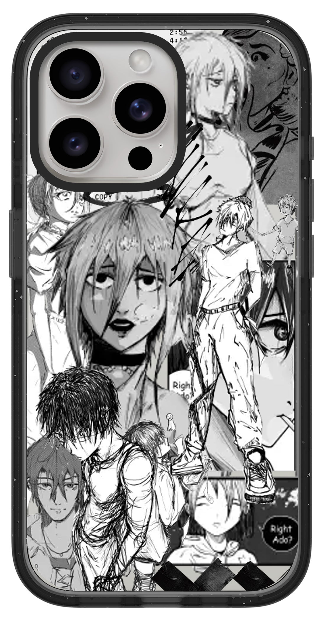 PixVoices rendered material preview - 2387 - Clear Black Impact Case