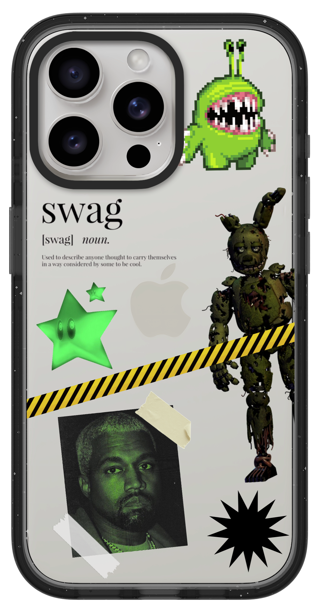 PixVoices rendered material preview - 5658 - Clear Black Impact Case