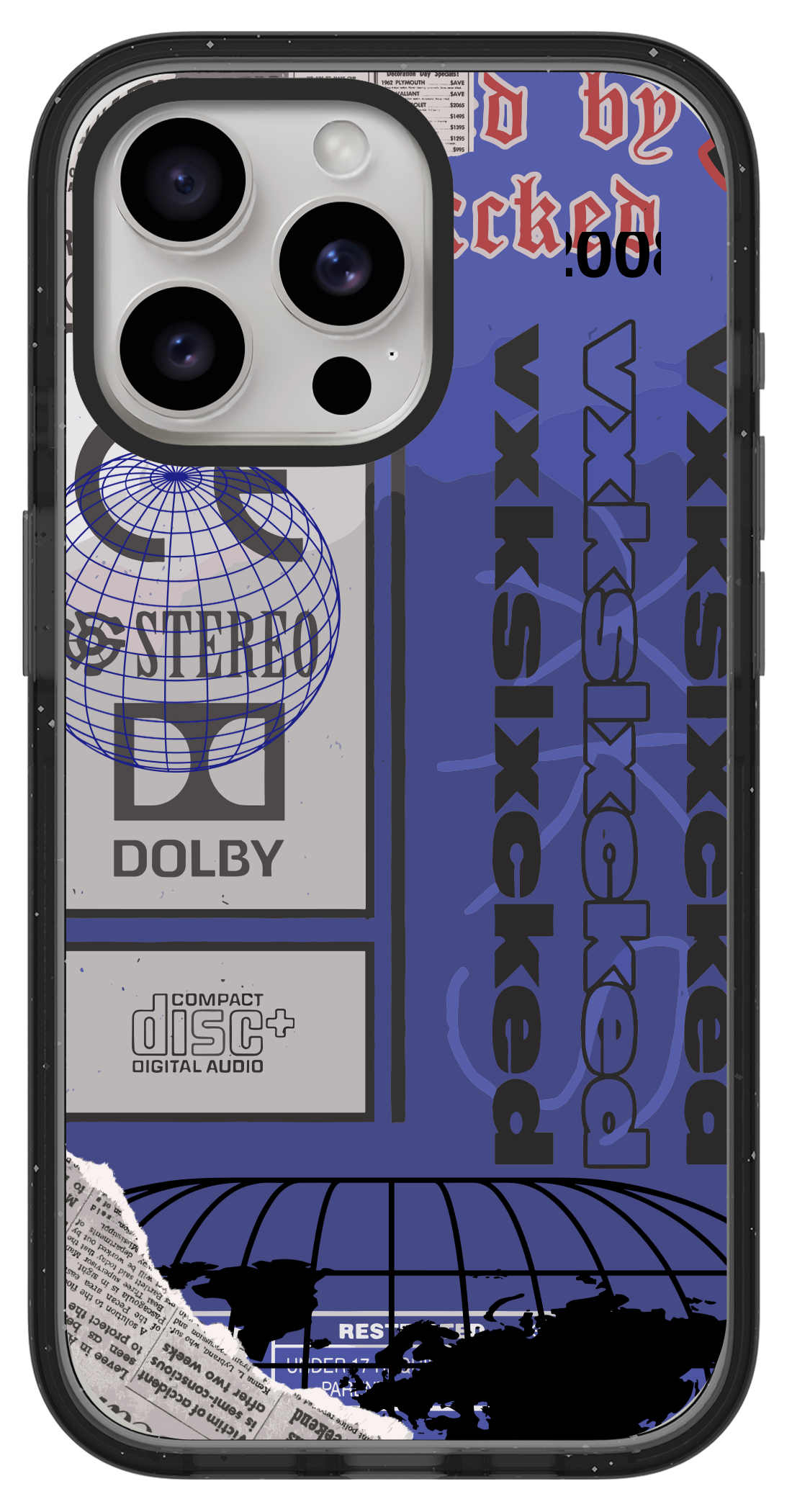 PixVoices rendered material preview - 5643 - Clear Black Impact Case