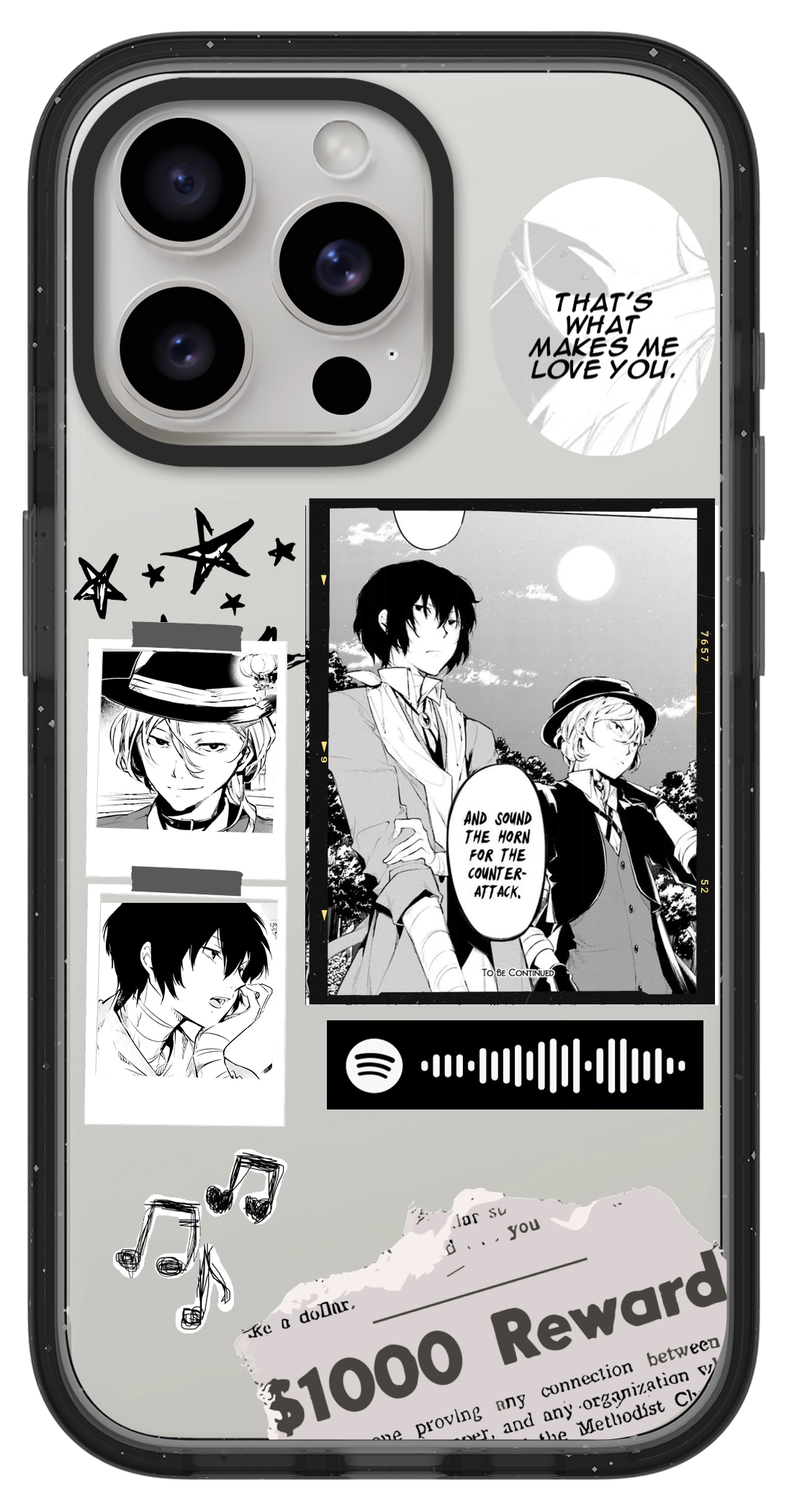PixVoices rendered material preview - 2547 - Clear Black Impact Case
