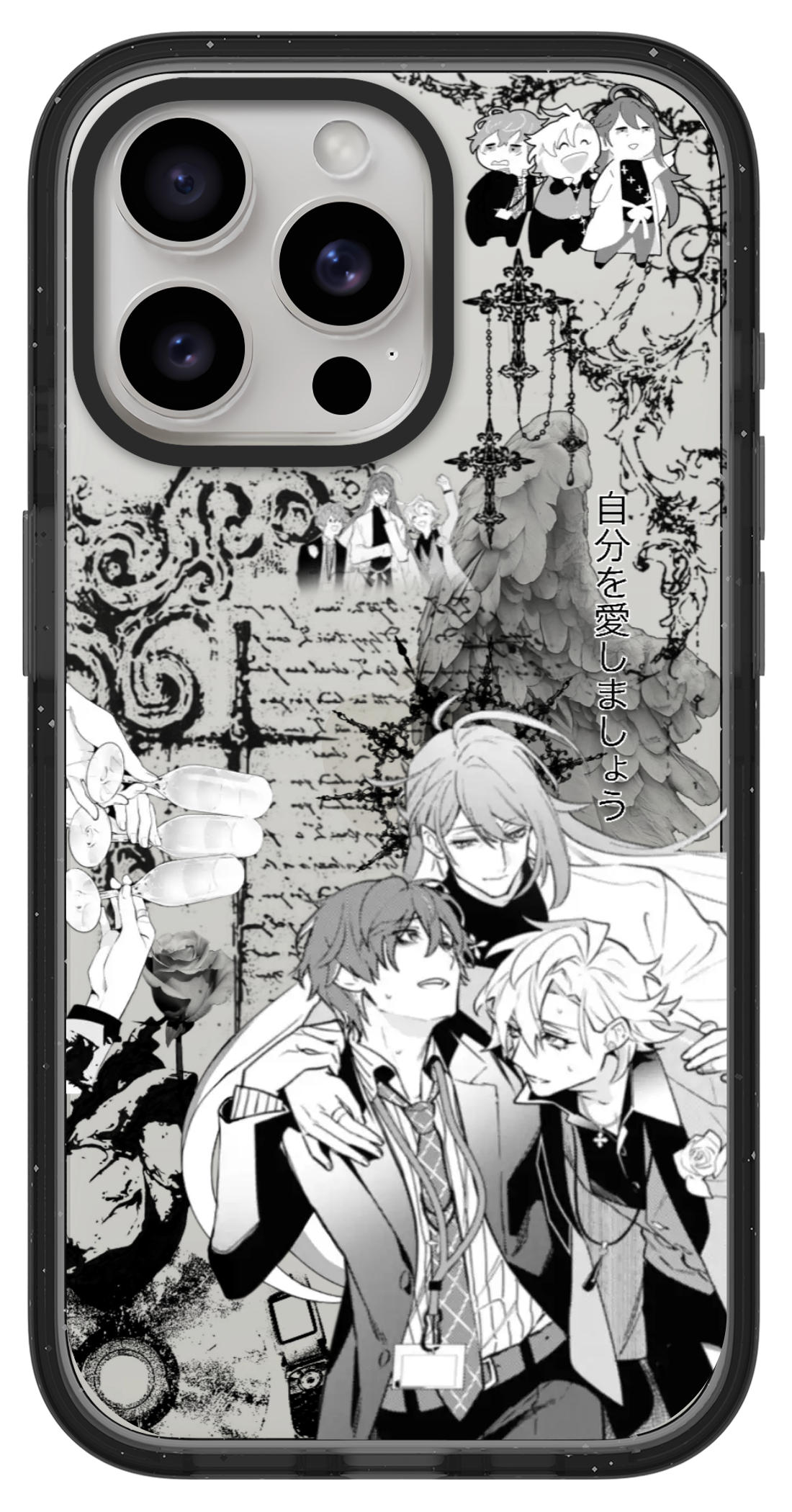 PixVoices rendered material preview - 7078 - Clear Black Impact Case