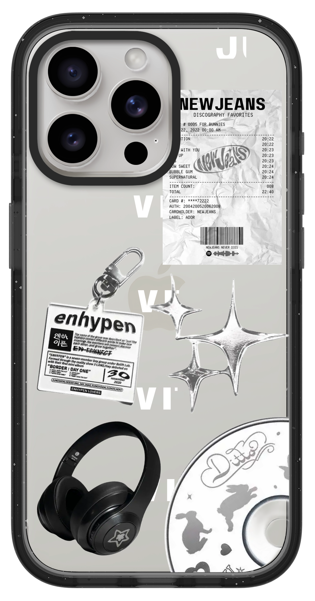 PixVoices rendered material preview - 1980 - Clear Black Impact Case