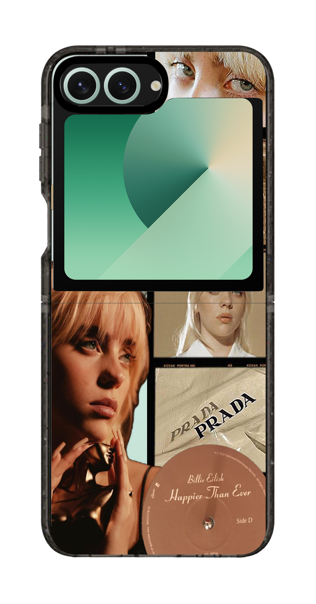 PixVoices rendered material preview - 1093 - Clear Black Galaxy Flip Case
