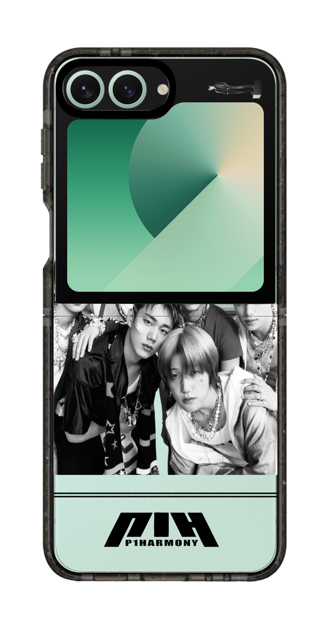 PixVoices rendered material preview - 1932 - Clear Black Galaxy Flip Case