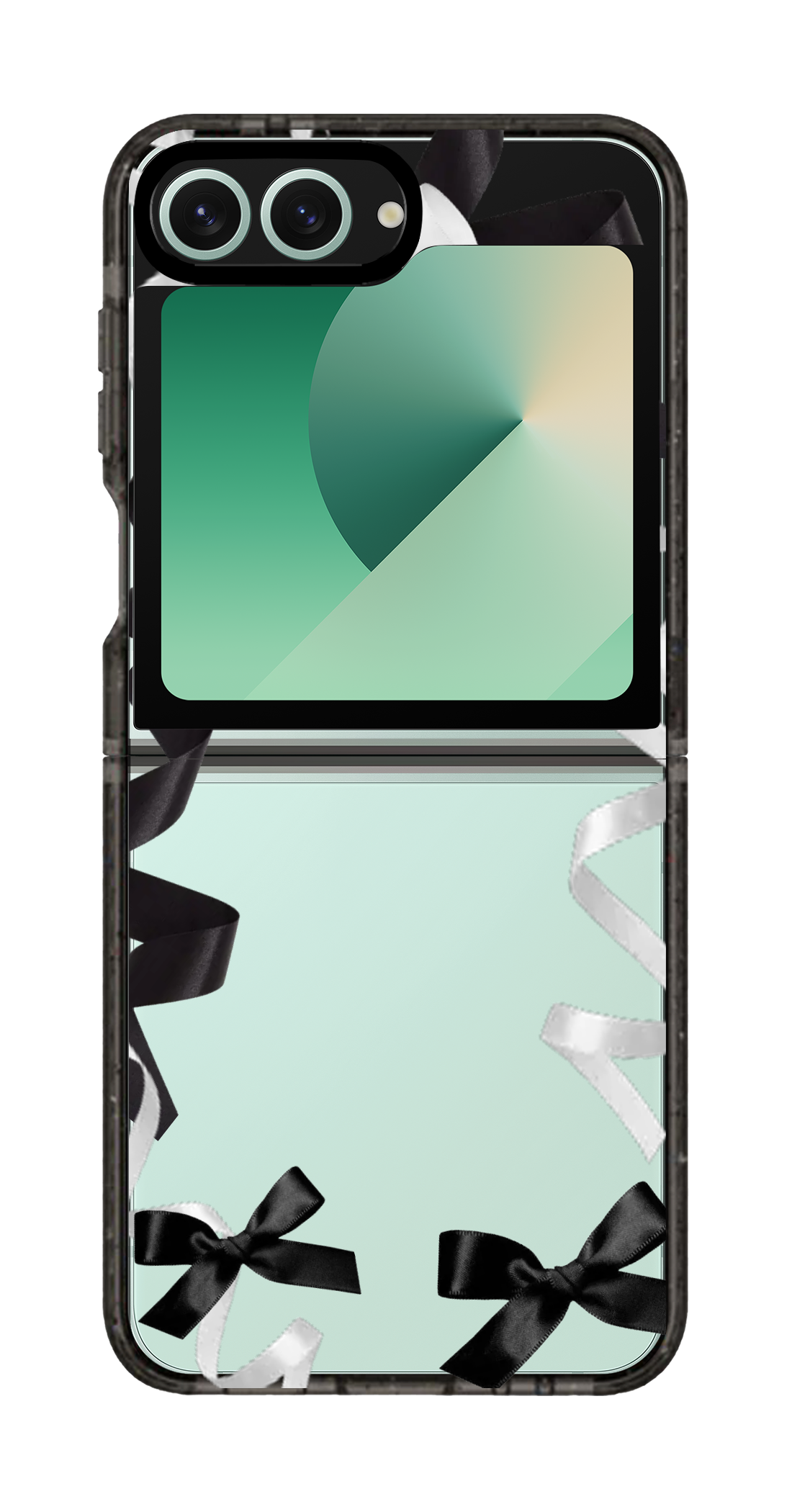 PixVoices rendered material preview - 2413 - Clear Black Galaxy Flip Case