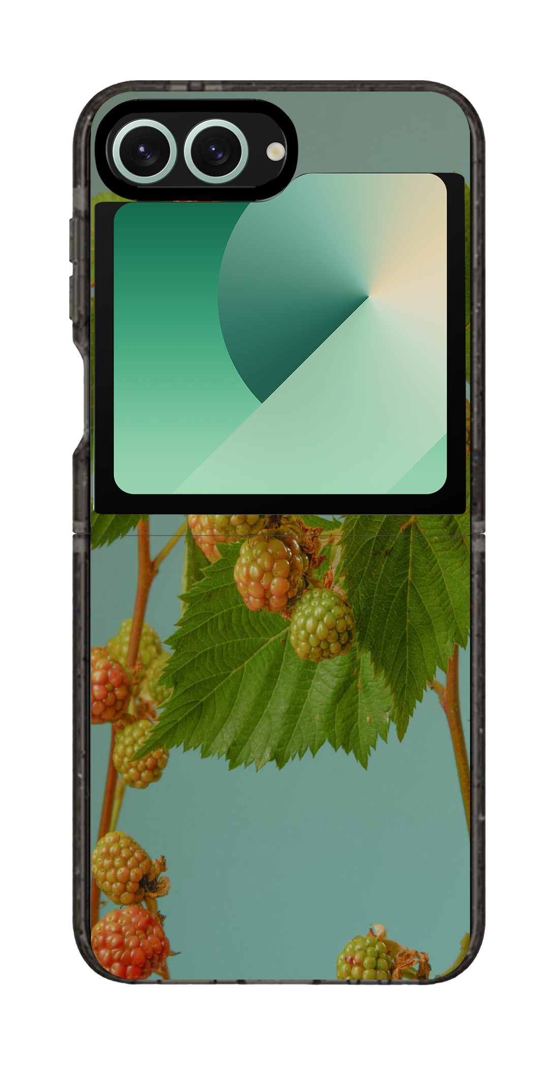 PixVoices rendered material preview - 3120 - Clear Black Galaxy Flip Case