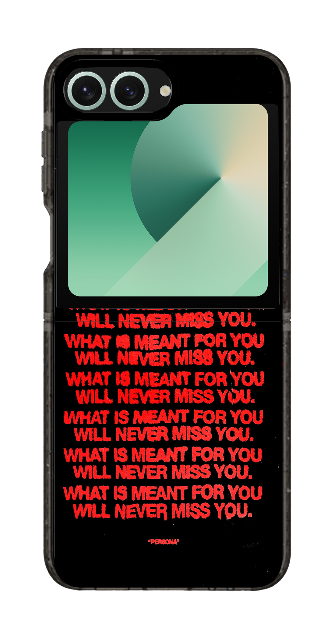 PixVoices rendered material preview - 3122 - Clear Black Galaxy Flip Case