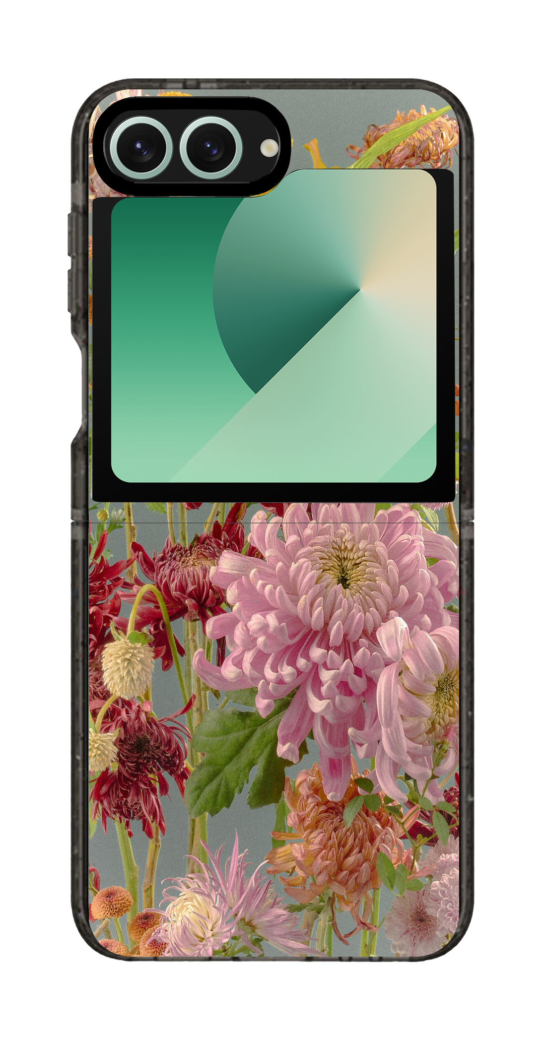 PixVoices rendered material preview - 3125 - Clear Black Galaxy Flip Case