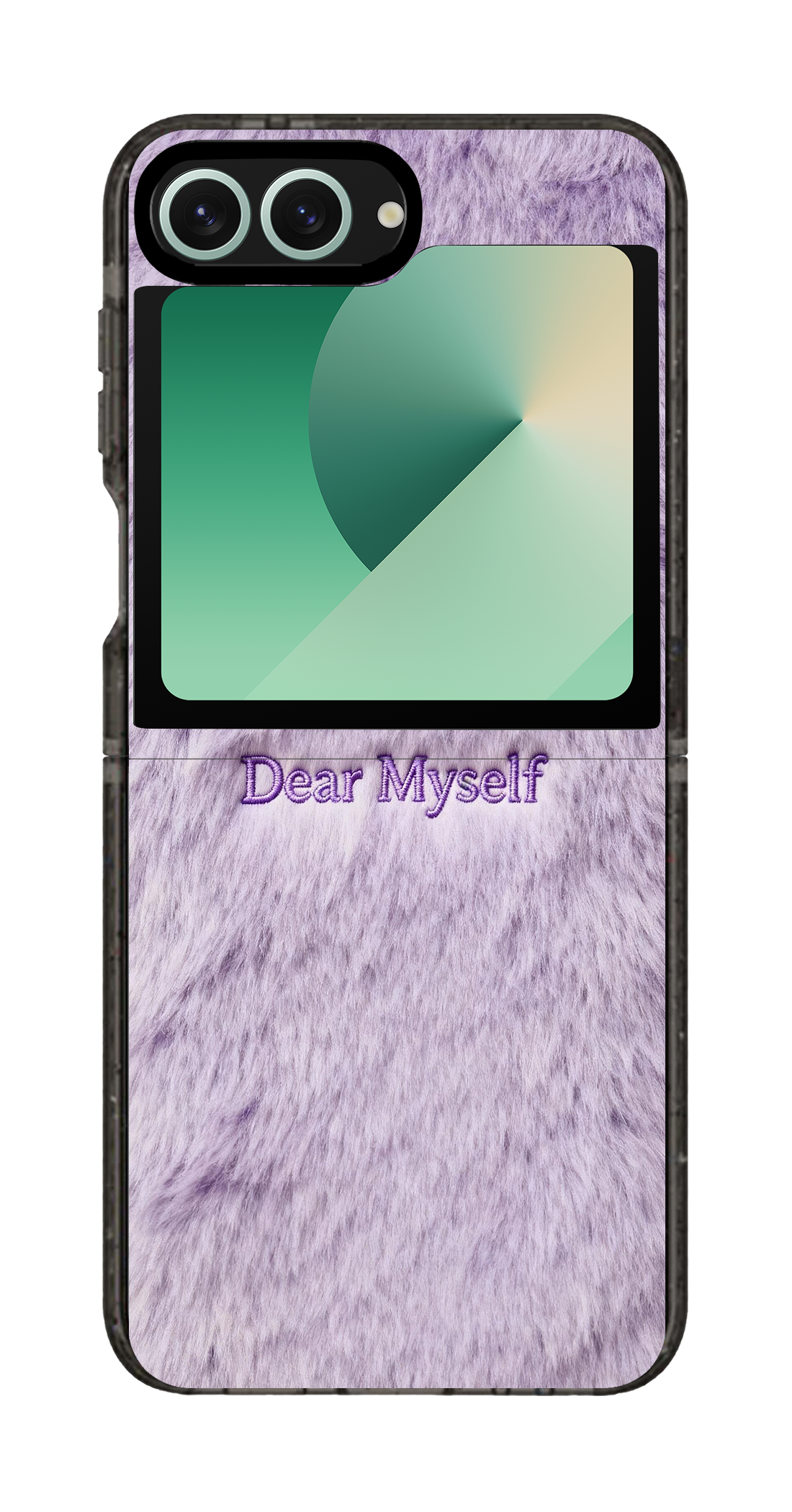 PixVoices rendered material preview - 3205 - Clear Black Galaxy Flip Case