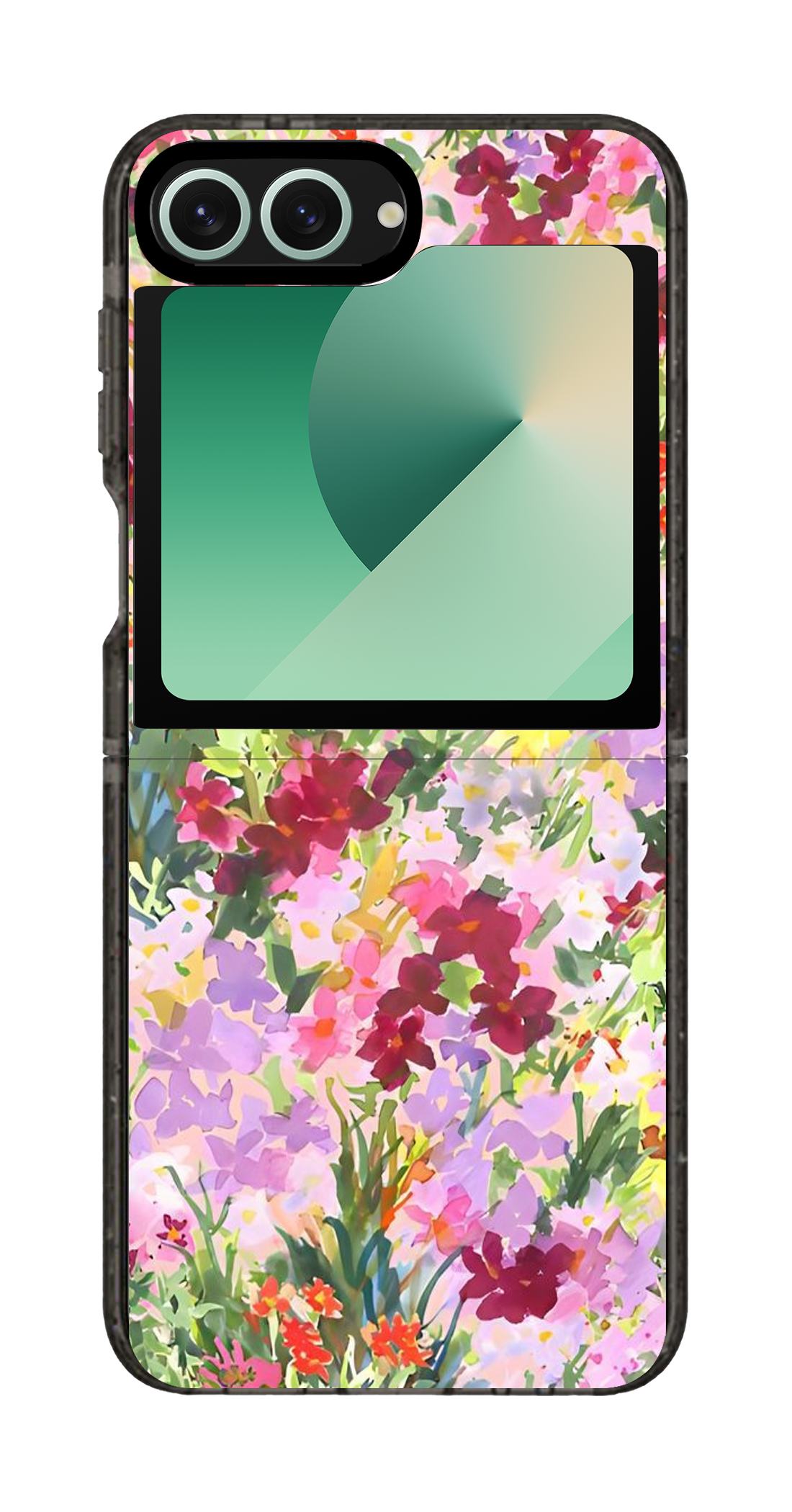 PixVoices rendered material preview - 3584 - Clear Black Galaxy Flip Case