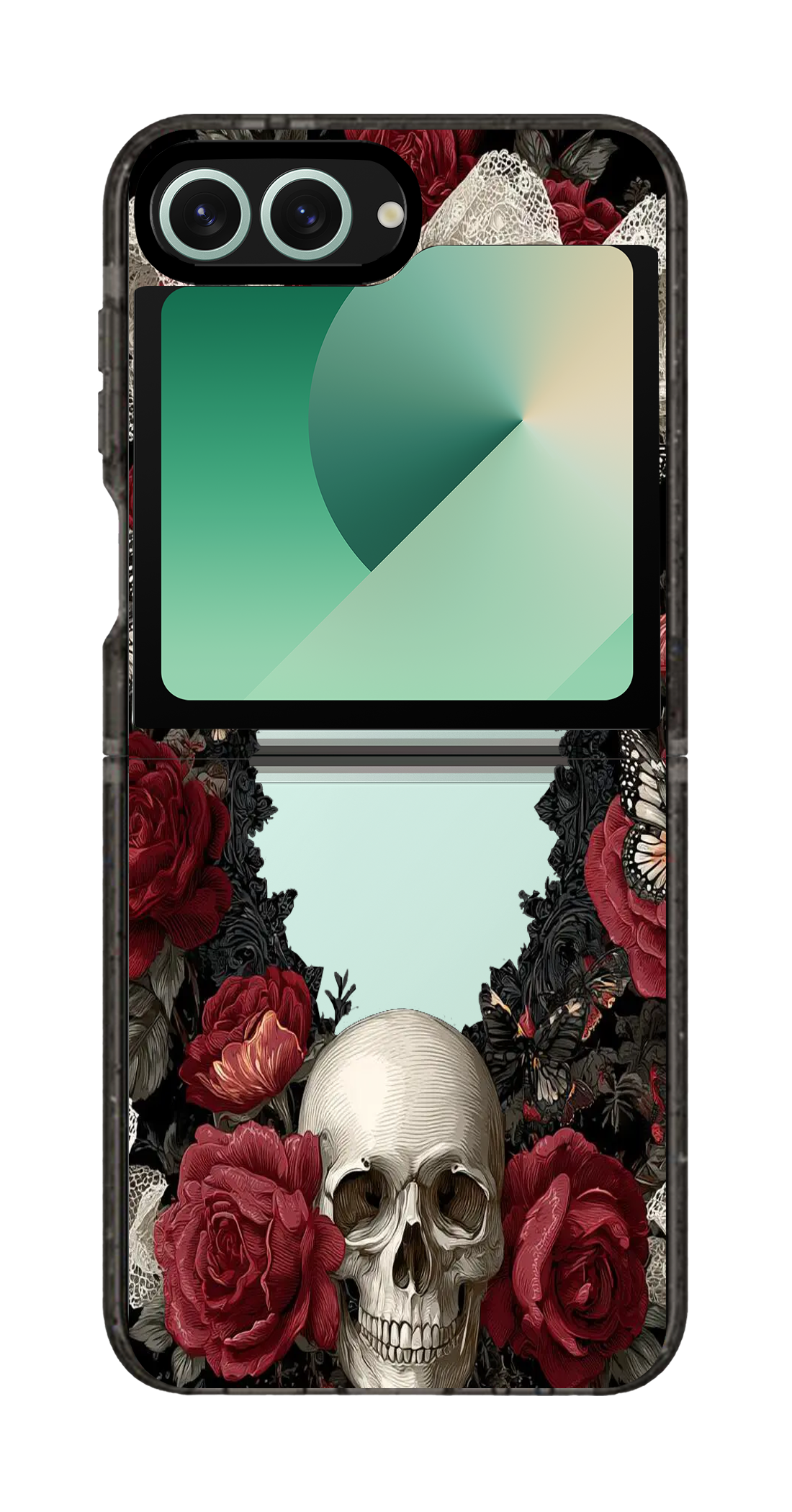 PixVoices rendered material preview - 3616 - Clear Black Galaxy Flip Case
